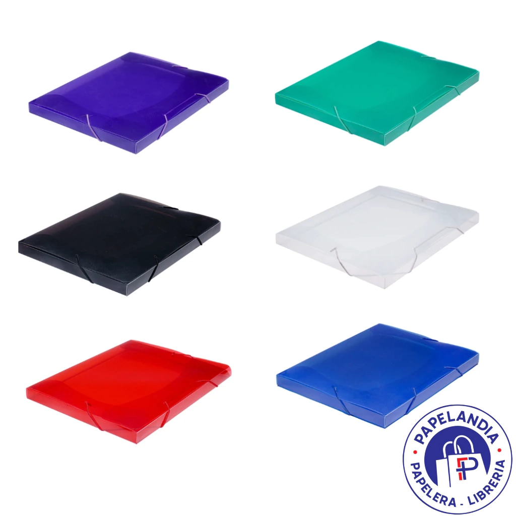 CAJA CON ELASTICO A4 2CM LINE 0172 AZUL