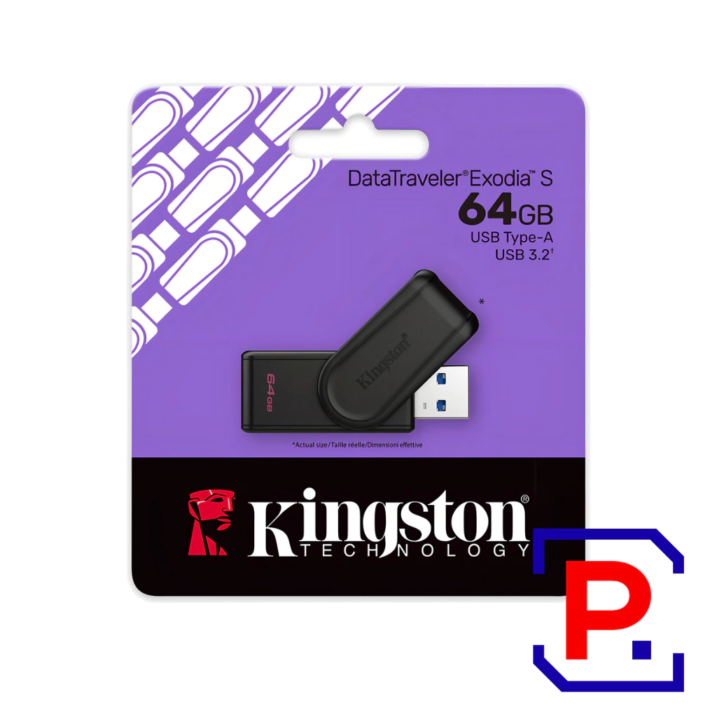 PEN DRIVE KINGSTON EXODIA S 64GB USB 3.2 GEN1 NEGRO