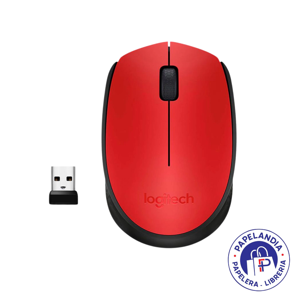 MOUSE LOGITECH INALAMBRICO M170 ROJO