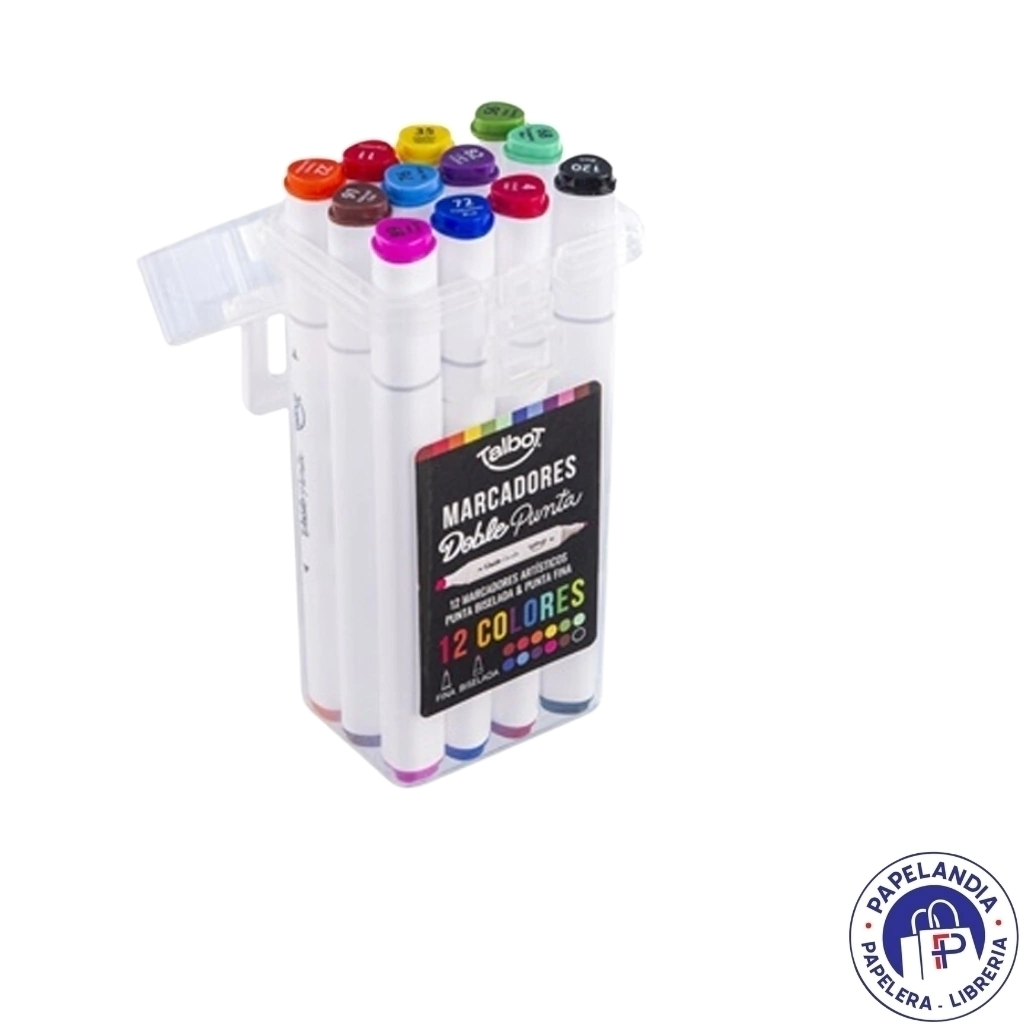 MARCADOR TALBOT DOBLE PUNTA VALIJA X 12U 6543