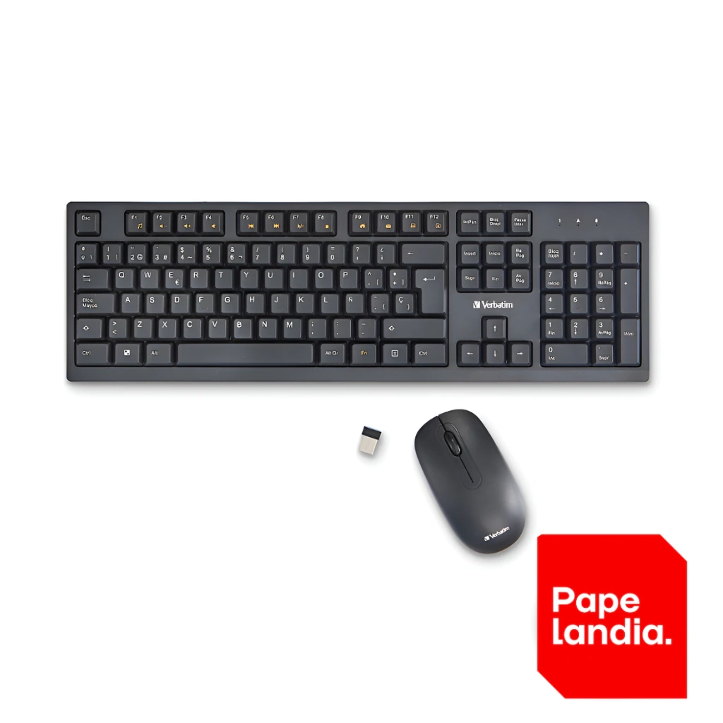 COMBO TECLADO Y MOUSE INALAMBRICO VERBATIM 70708