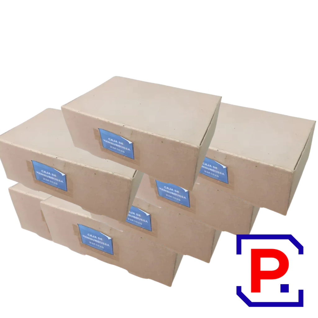 CAJA HAMBURGUESA MICRO 23X15X9 TISA PAQ X 50