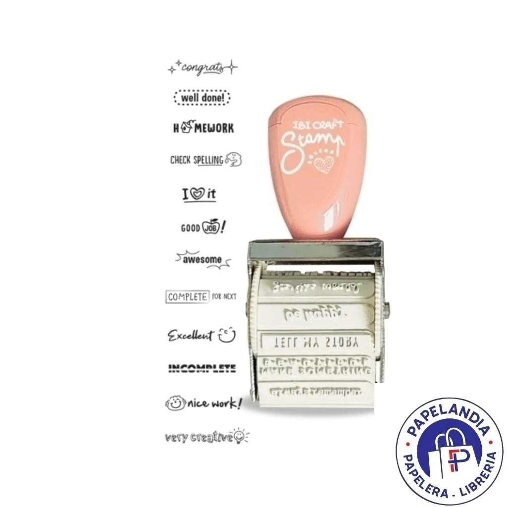 SELLO STAMP + ALMOHADILLA TEACHER INGLES 841604