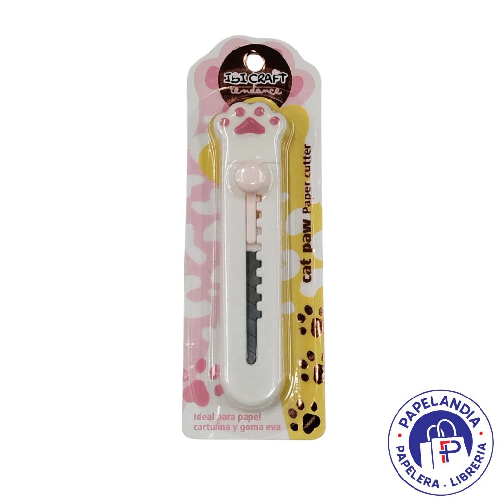 CUTTER MINI RETRACTIL PATITA DE GATO 127386