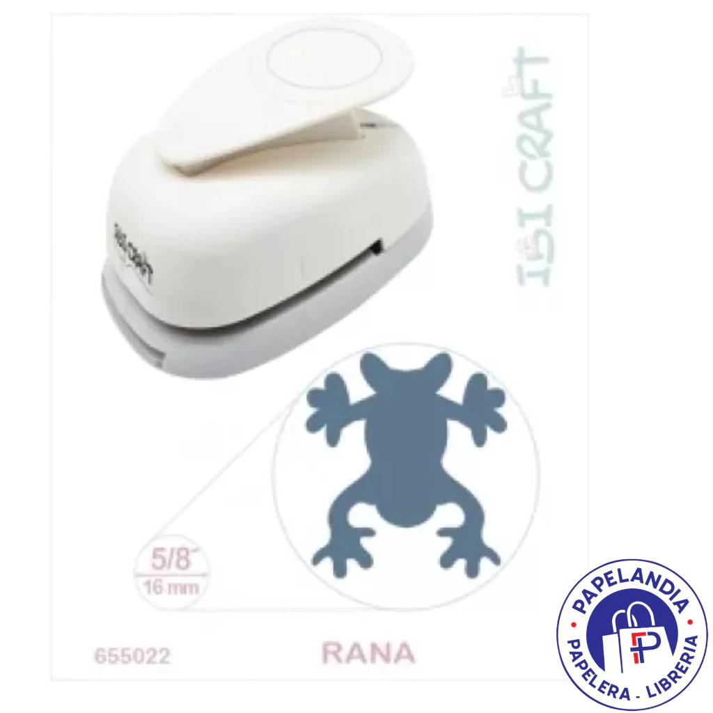 PERFORADORA ARTISTICA 17MM 3/4" RANA 655022