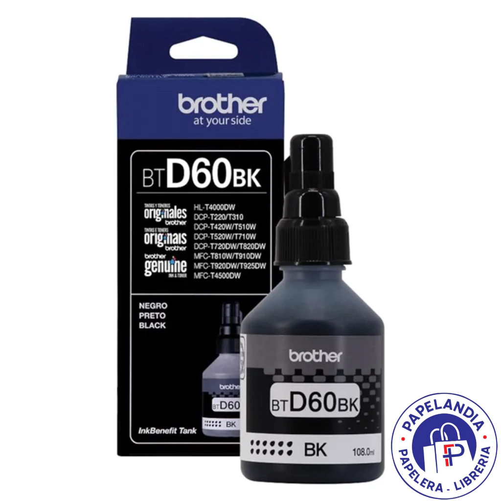 BOTELLA DE TINTA BROTHER BTD60BK NEGRO