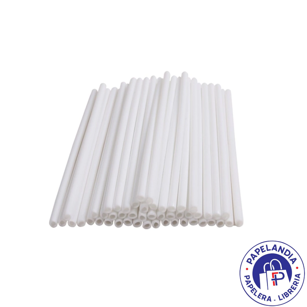PALITO CHUPETIN 100GRS BLANCO 15CM STASIO