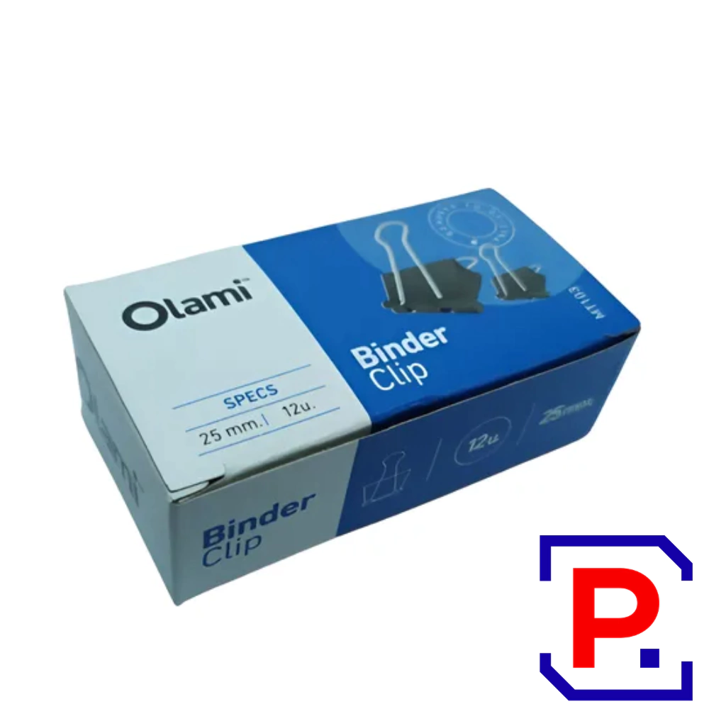 APRIETA PAPEL BINDER CLIP 25MM MT103 CAJA X 12 UNIDADES