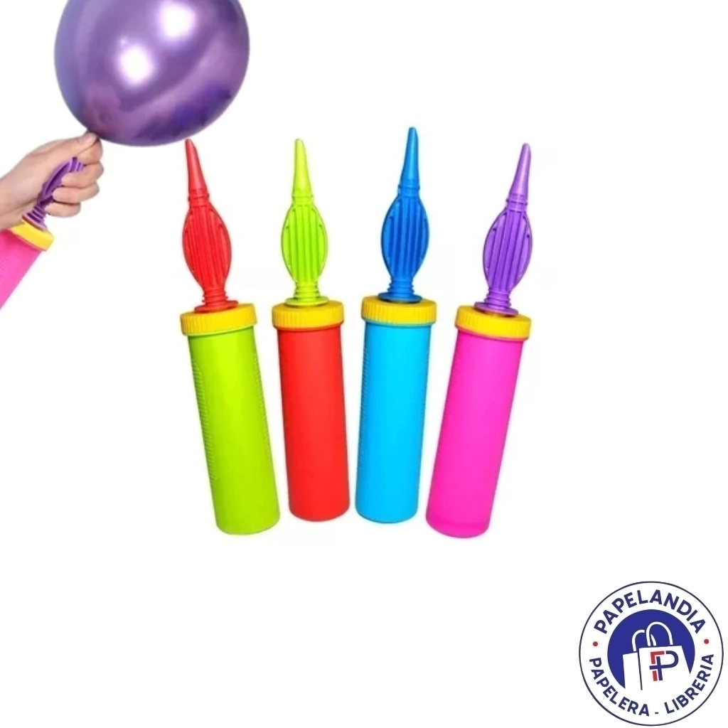 INFLADOR DE GLOBOS TRICOLOR DOBLE ACCION PREMIUM INF X UNI