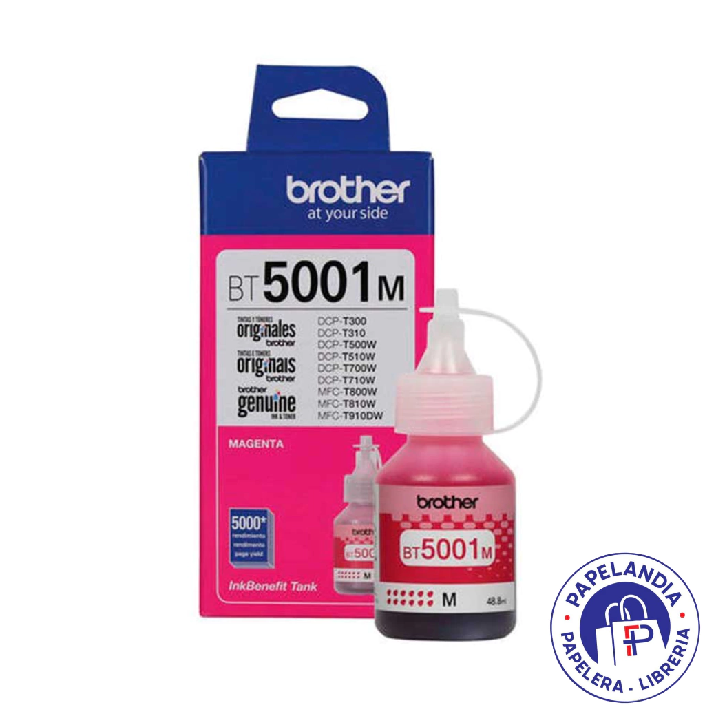 BOTELLA DE TINTA BROTHER BT5001M MAGENTA