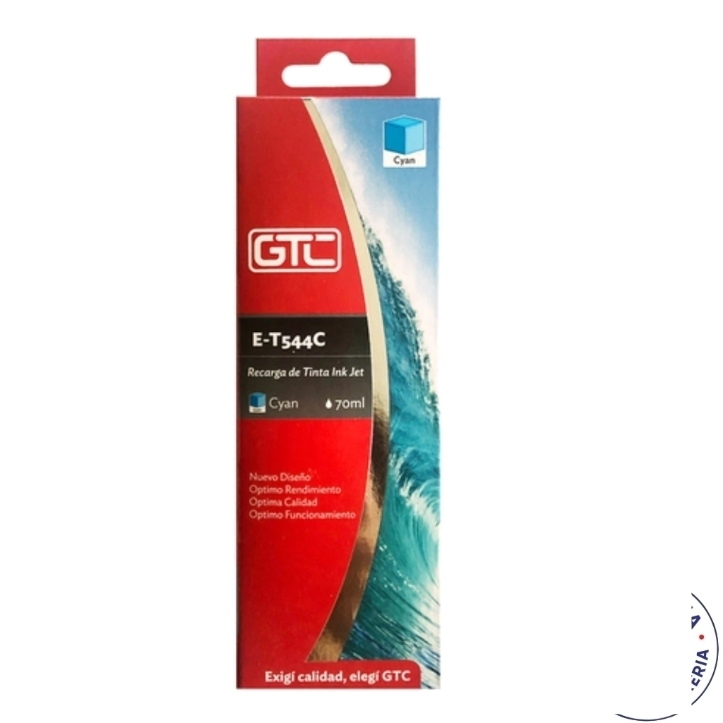 TINTA ALTERNATIVA P / EPSON T 544 CYAN - 70ML E-T544C GTC