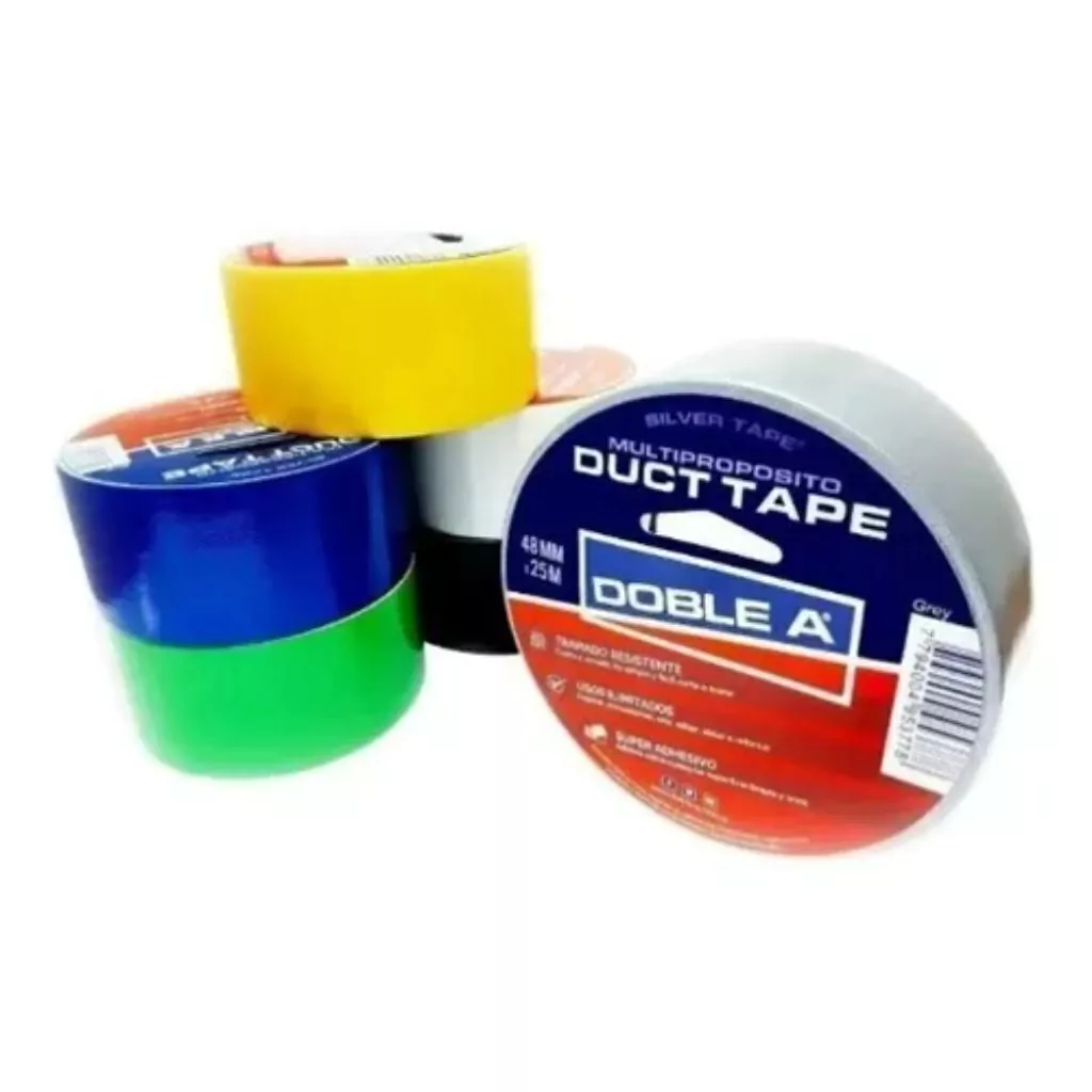 CINTA DUCT TAPE 48MM X 9MTS. COLORES VARIOS Rojo