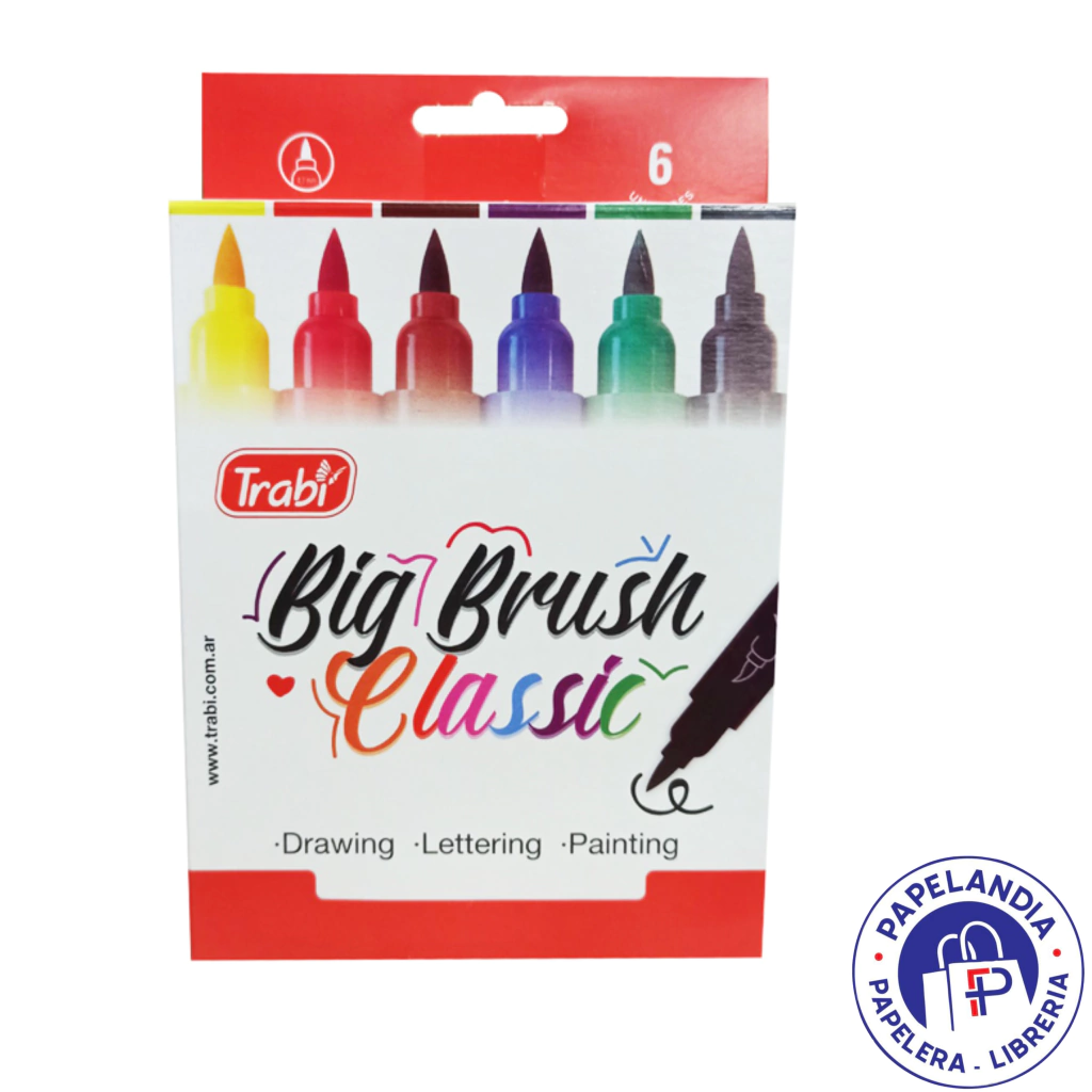 MARCADORES BIG BRUSH X6 SURTIDO