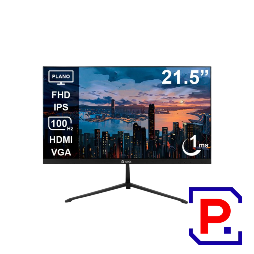 MONITOR TEROS TE-2128S GAMING 21.5" PLANO IPS FHD (1920 X 1080) 100HZ 1MS FICHA USA