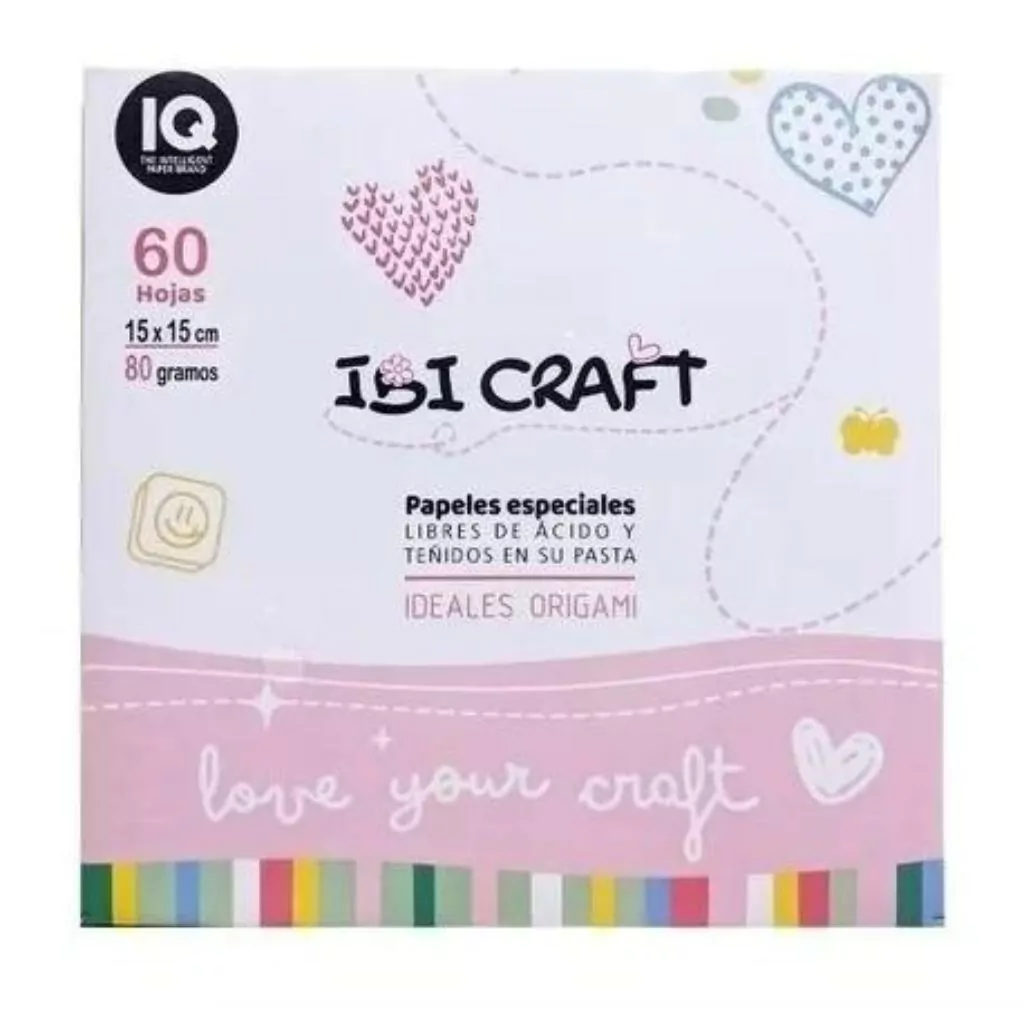 PAPEL P/ ORIGAMI 15X15 80GRS 60HJS 600850 IBI
