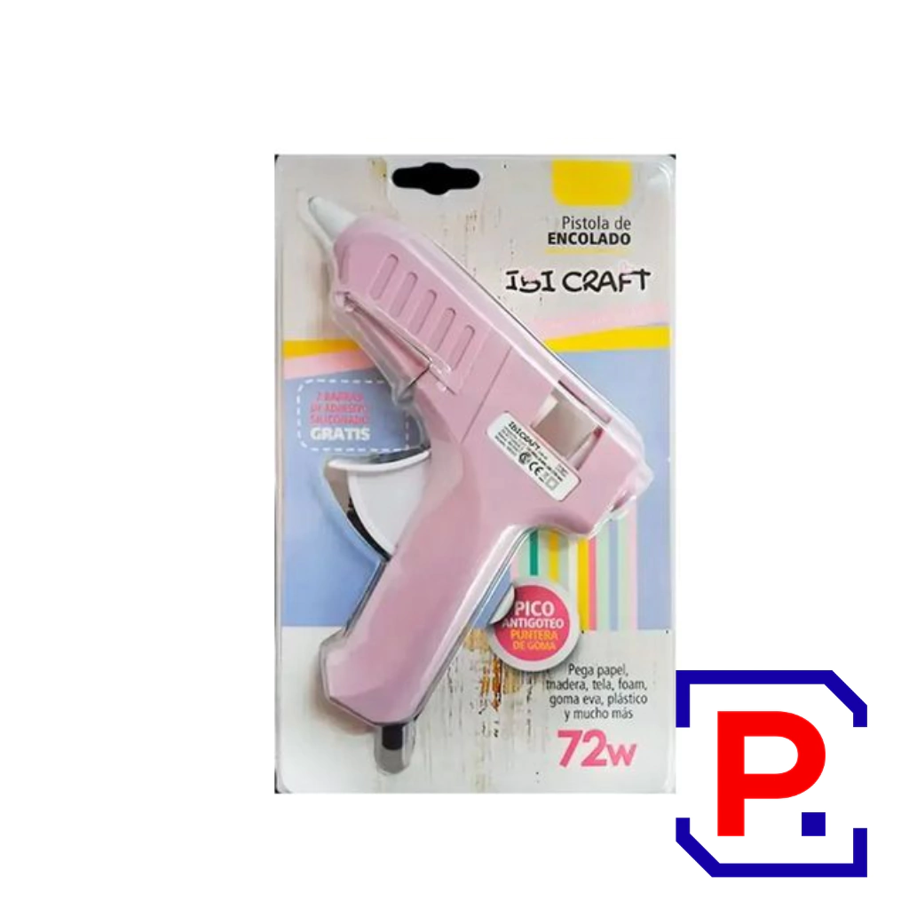 PISTOLA GRANDE ENCOLADORA IBI ROSA PASTEL 990502