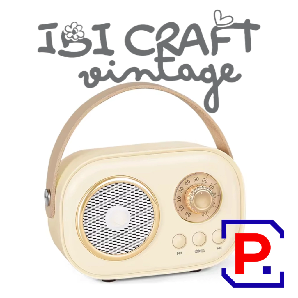 PARLANTE VINTAGE BLUETHOOTH BEIGE 970210