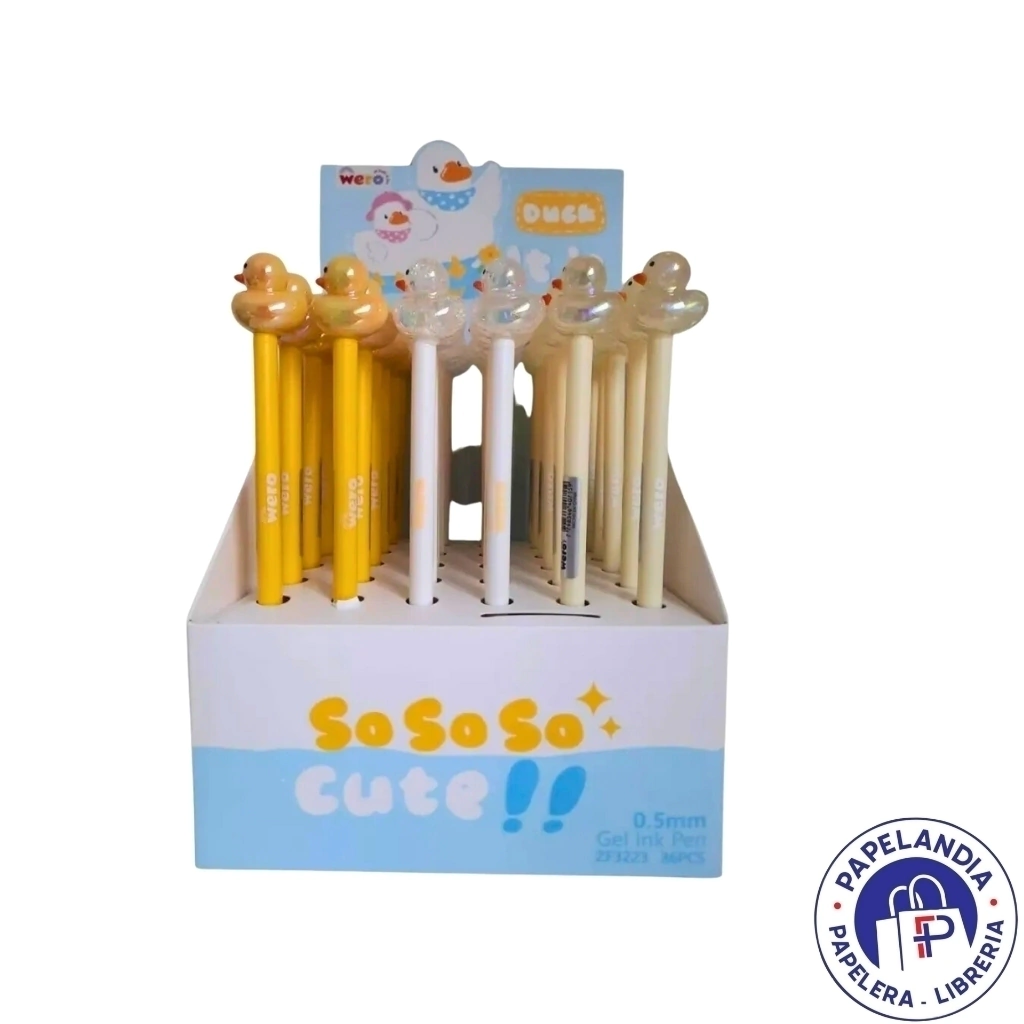 BOLIGRAFO PATO CRISTAL WERO WE3041