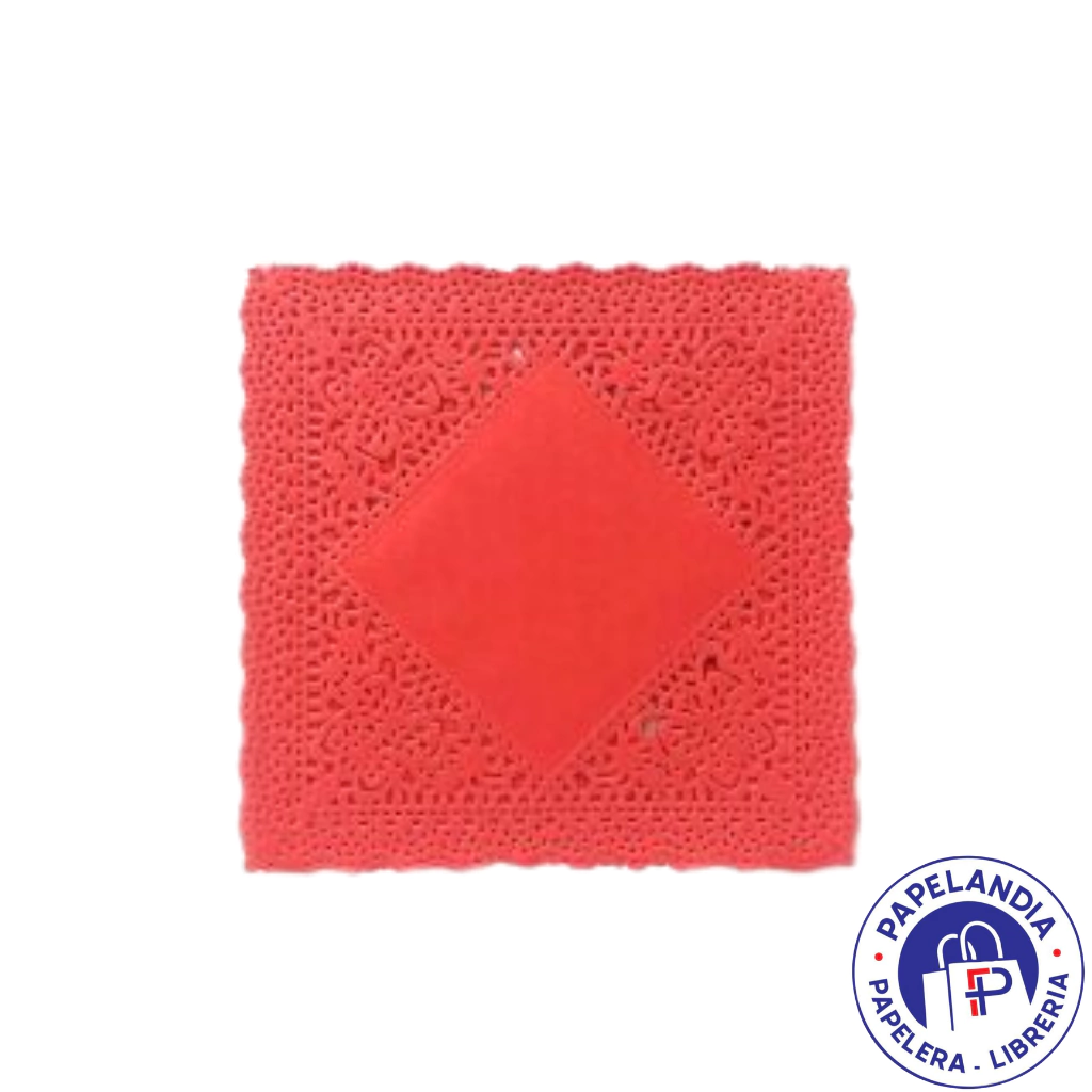 BLONDA CUADRADA COLOR ROJA 9X9 CM X100 BCUA9RJ PACOLON