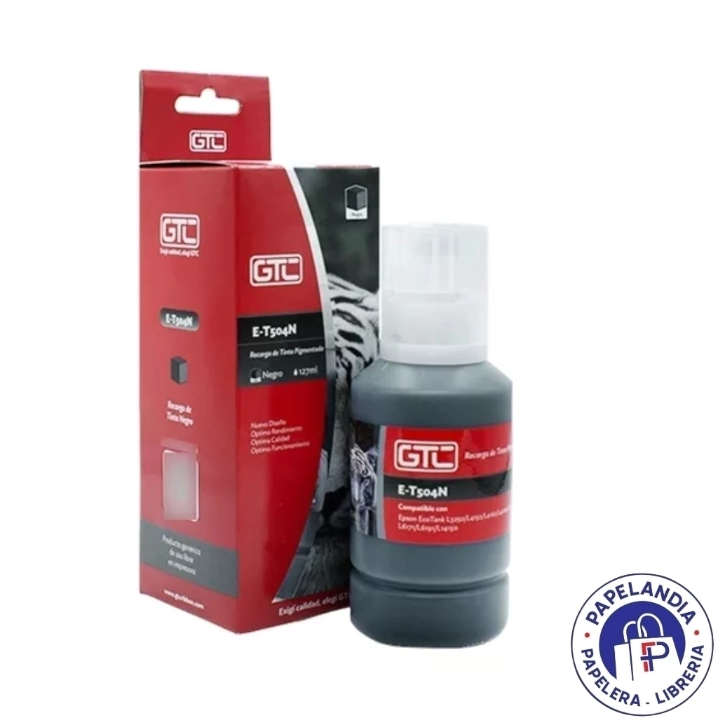 TINTA ALTERNATIVA P / EPSON T 504 NEGRO 127ML E-T504NGTC