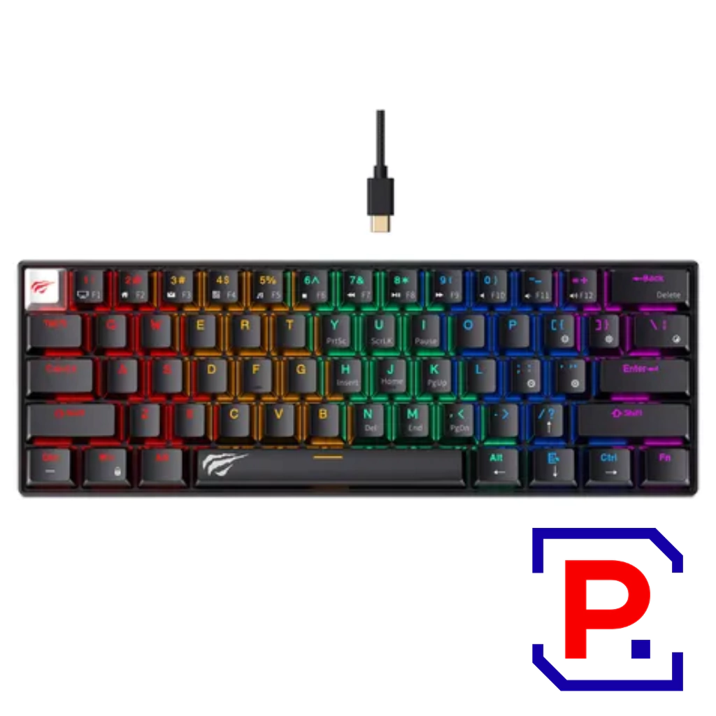 TECLADO HAVIT RGB GAMENOTE KB903L NEGRO