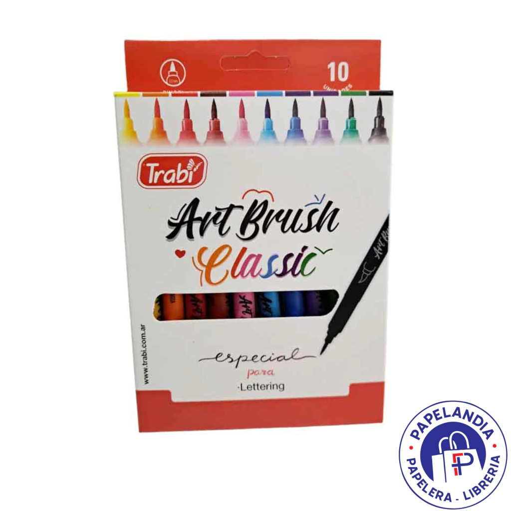 MARCADORES ART BRUSH CLASICO X 10