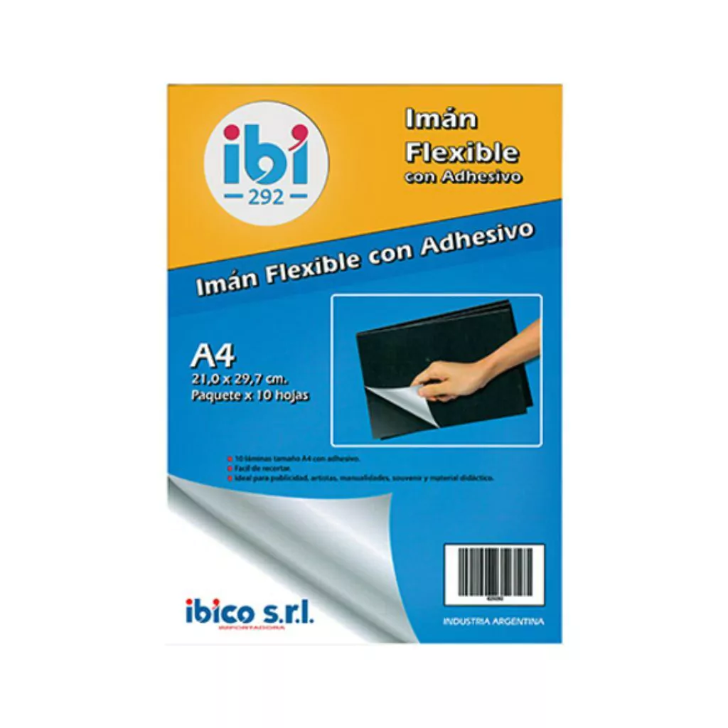 IMAN A4 IBI CON ADHESIVO c/u