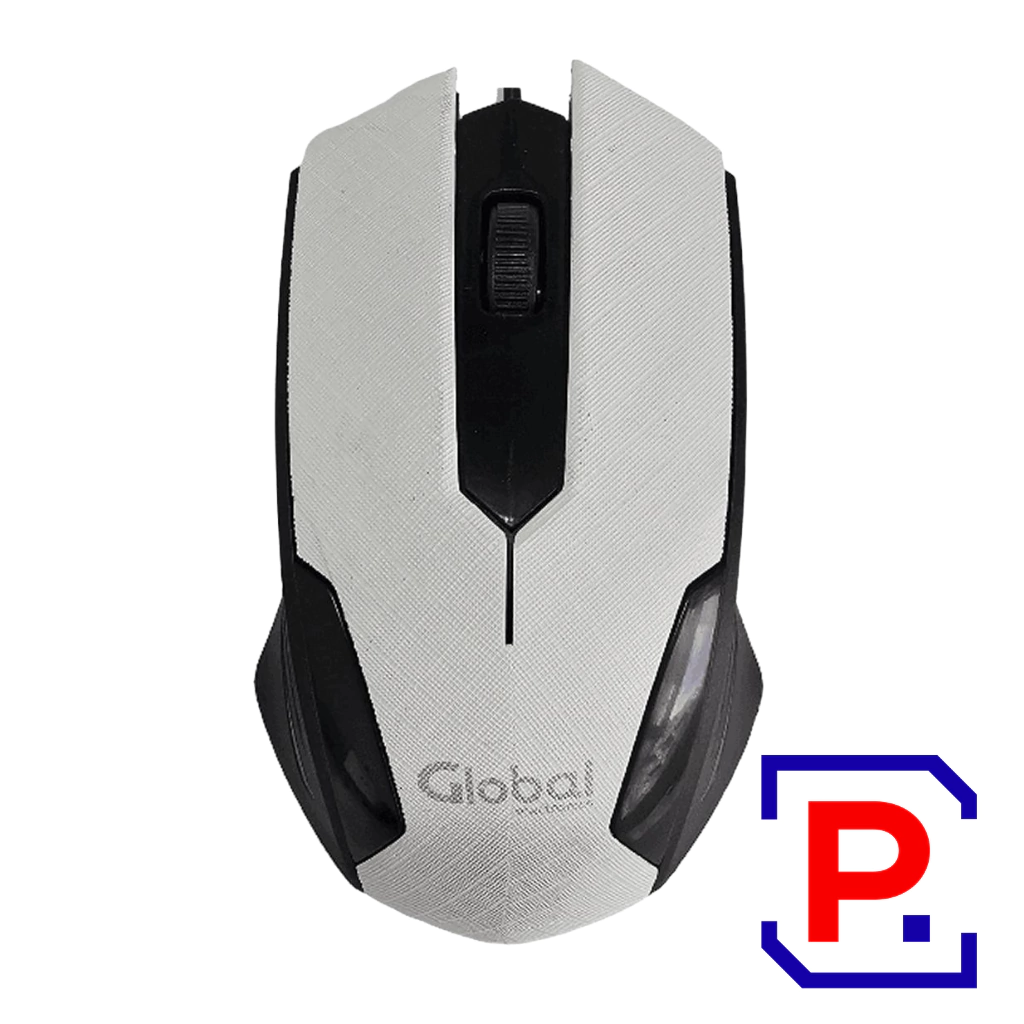MOUSE USB GLOBAL M307WHITEUSB BLANCO