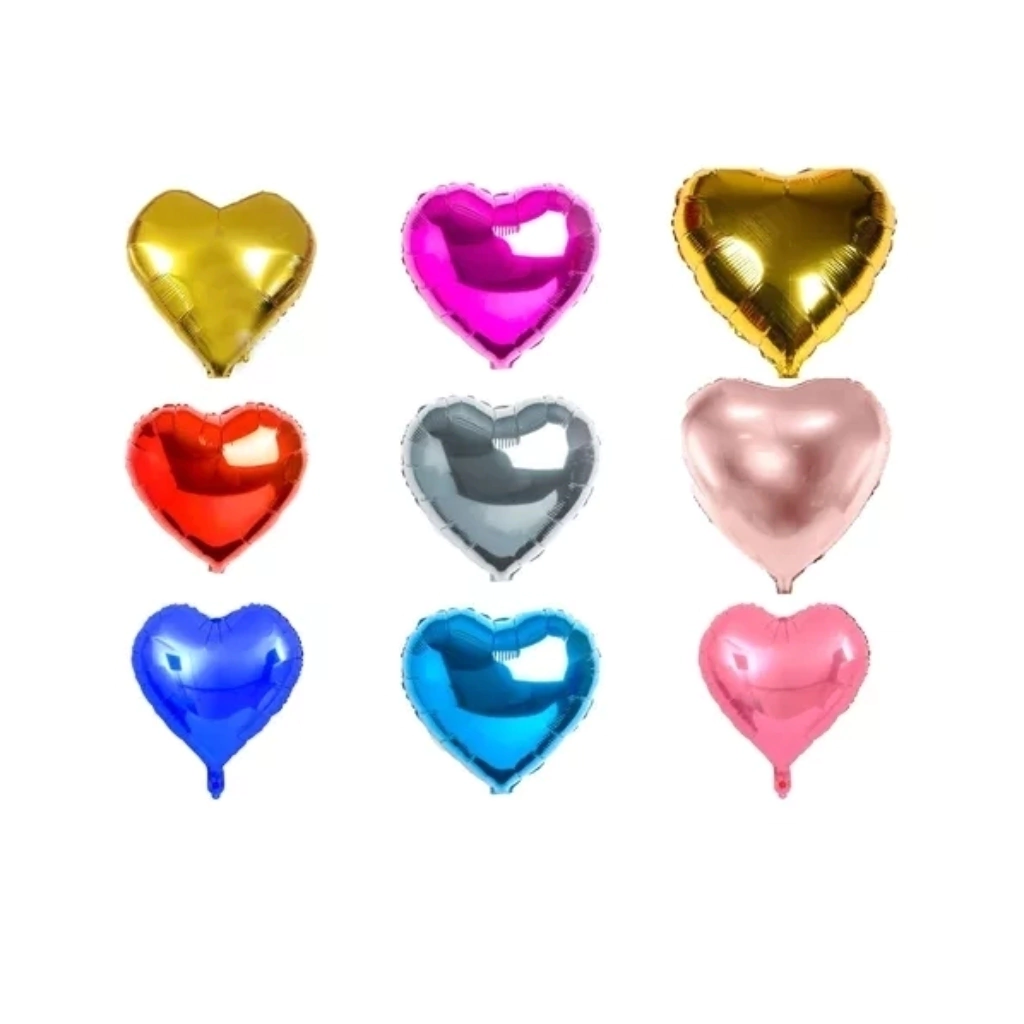 GLOBO METALIZADO CORAZON 5" DORADO XUNID ROSA GOLD