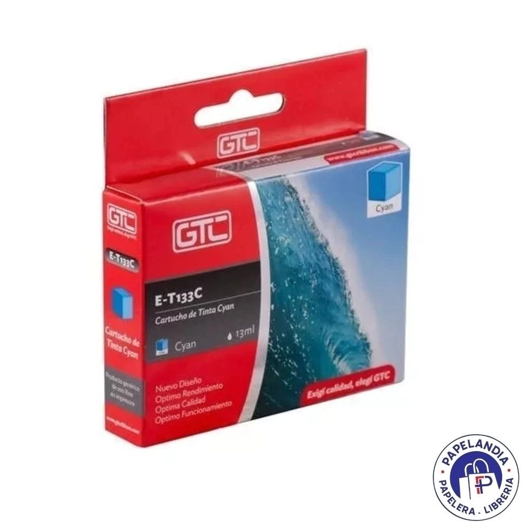 CARTUCHO ALTERNATIVO P / EPSON TX125 CYAN GT-T133C GTC