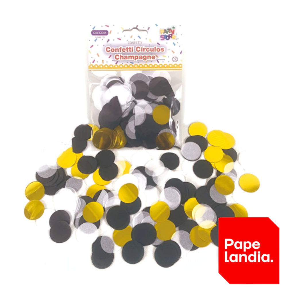 CONFETTI CIRCULOS CHAMPAGNE (BOLSA X 15 GRS.) CO04