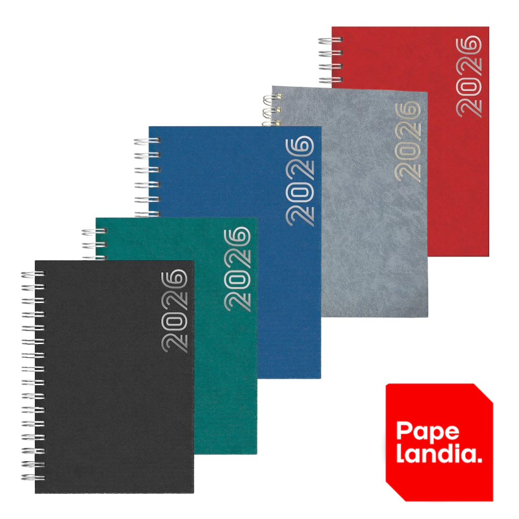AGENDA 2026 DIARIA 14X20 C/ESP MARMORA ROJO ROJO