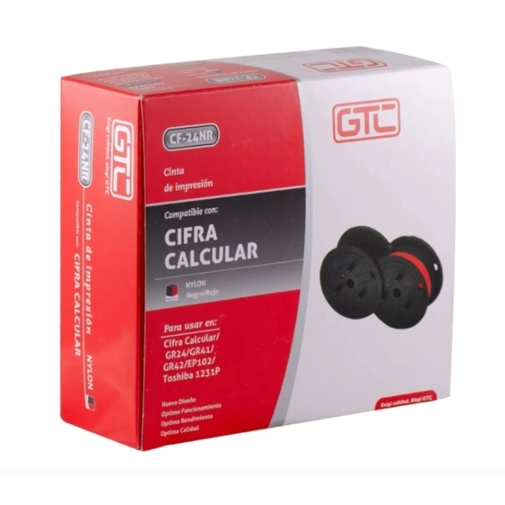 CINTA MAQUINA PARA MAQUINA CALCULAR CIFRA GTC CF-24NR