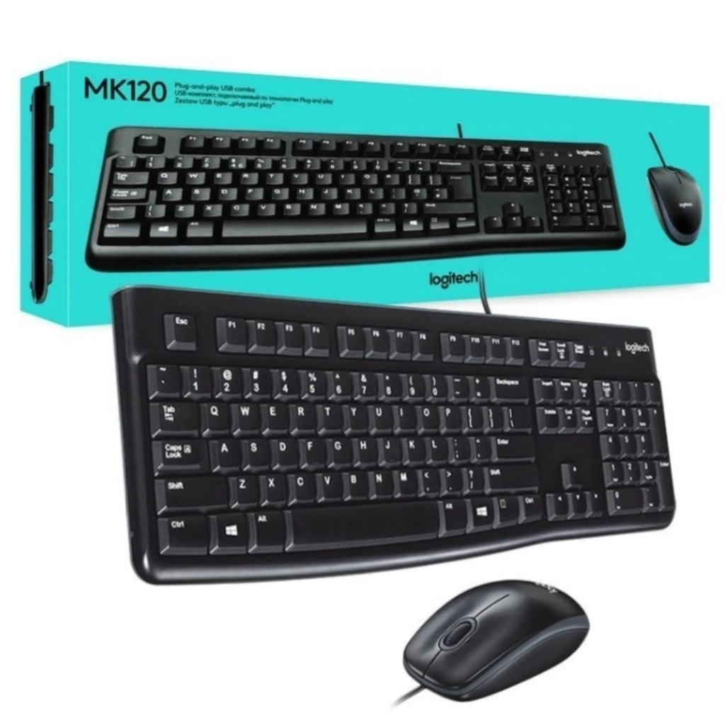 COMBO TECLADO Y MOUSE LOGITECH MK120 ESPAÑOL