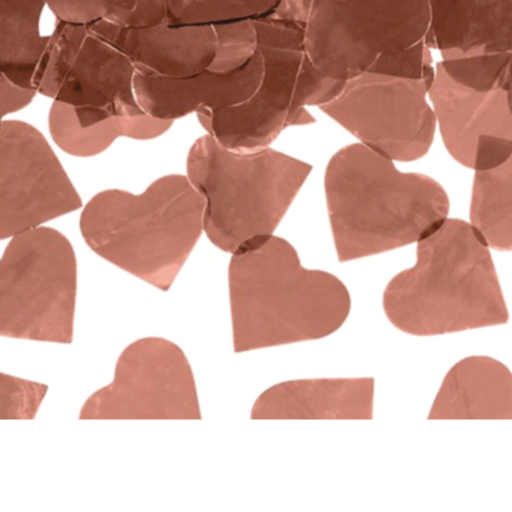 CONFETTI METAL CONFETTI METAL CORAZON ROSA GOLD (20GRS) X UNID 72409