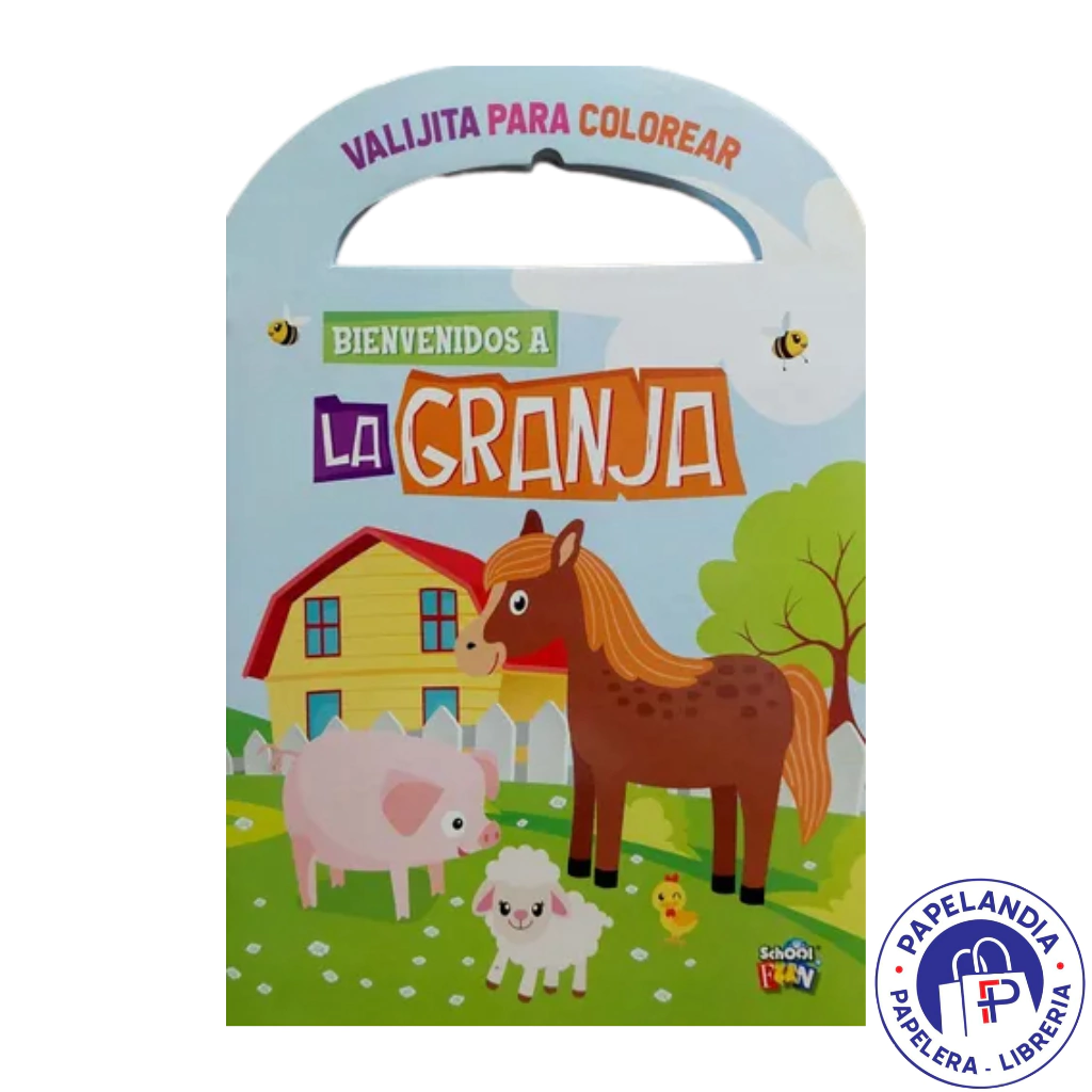 VALIJITA PARA COLOREAR BIENVENIDOS A LA GRANJA LIST-405