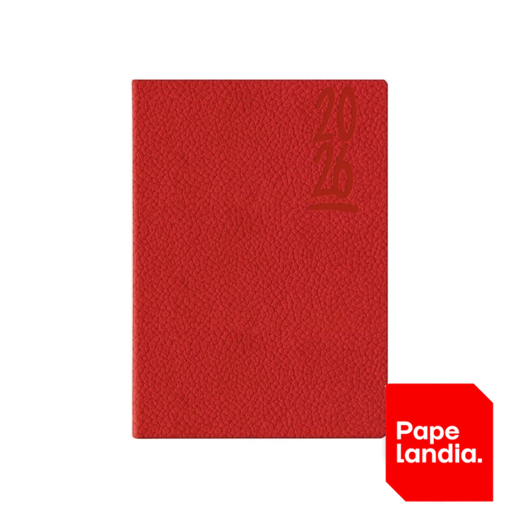 AGENDA 2026 DIARIA 14X20 COLFOSCO ROJO COD: 7216