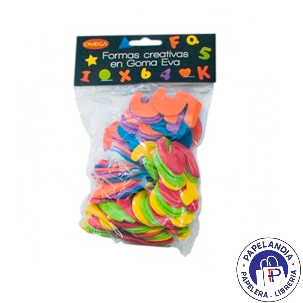 FORMAS GOMA EVA AUTOADHESIVAS NUMEROS X 120PCS. 250824