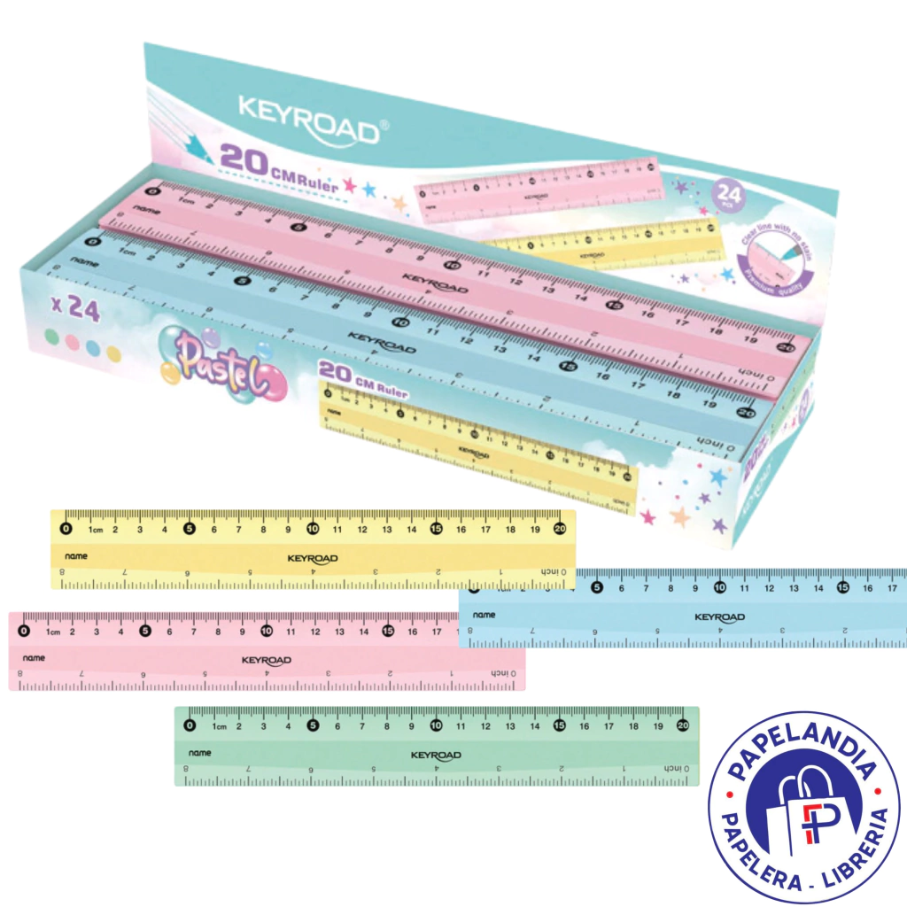 REGLA PLASTICA PASTEL KR972537