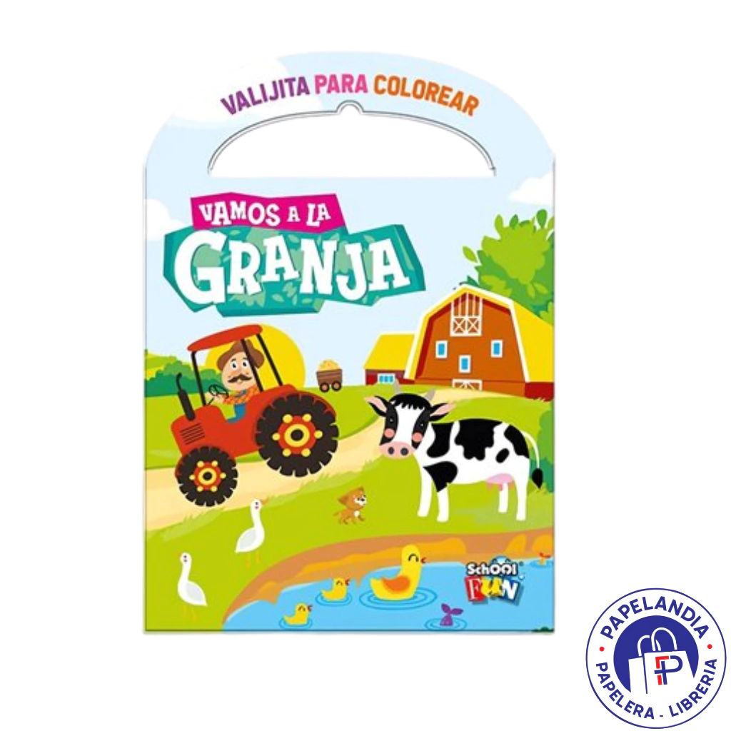 VALIJITA PARA COLOREAR VAMOS A LA GRANJA LIST-404