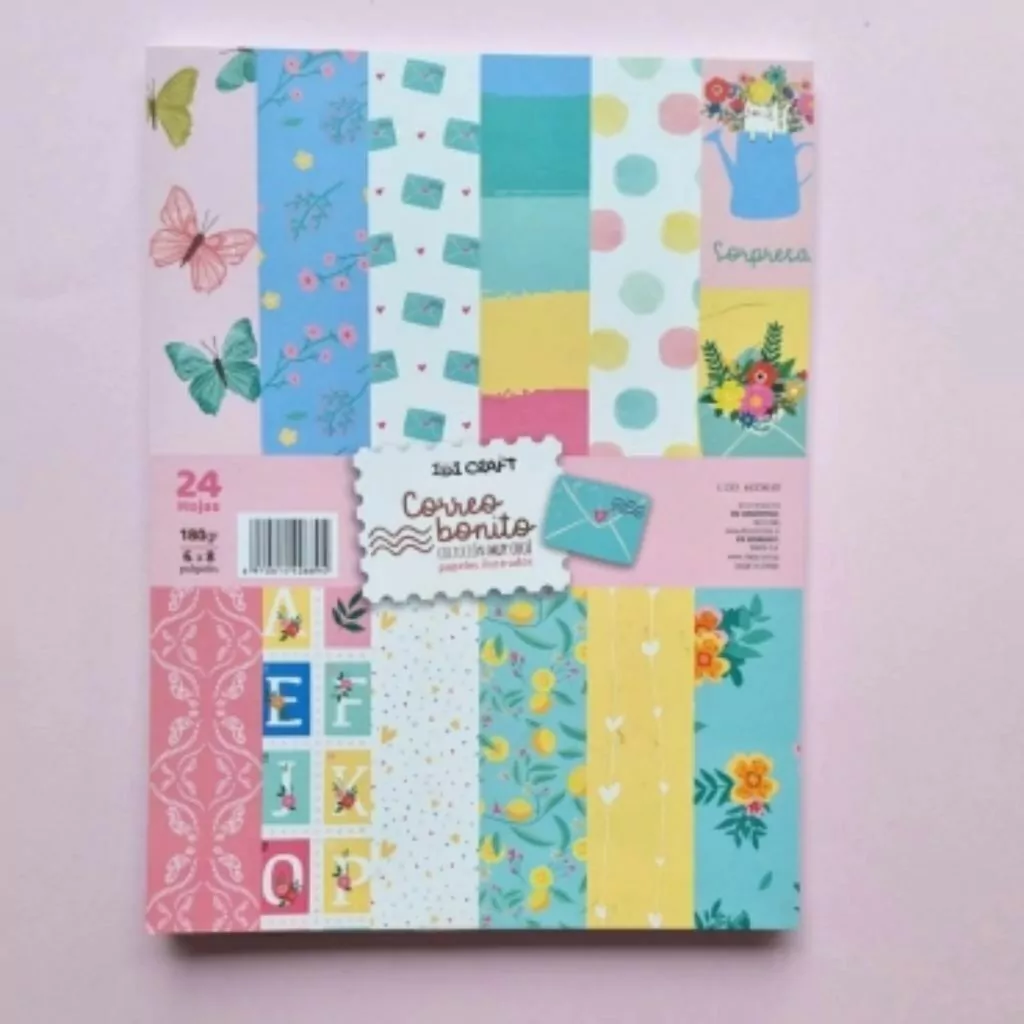 IBICRAFT PAPEL P/SCRAP 15*20CM 180GRS 24HJS CORREO 600830