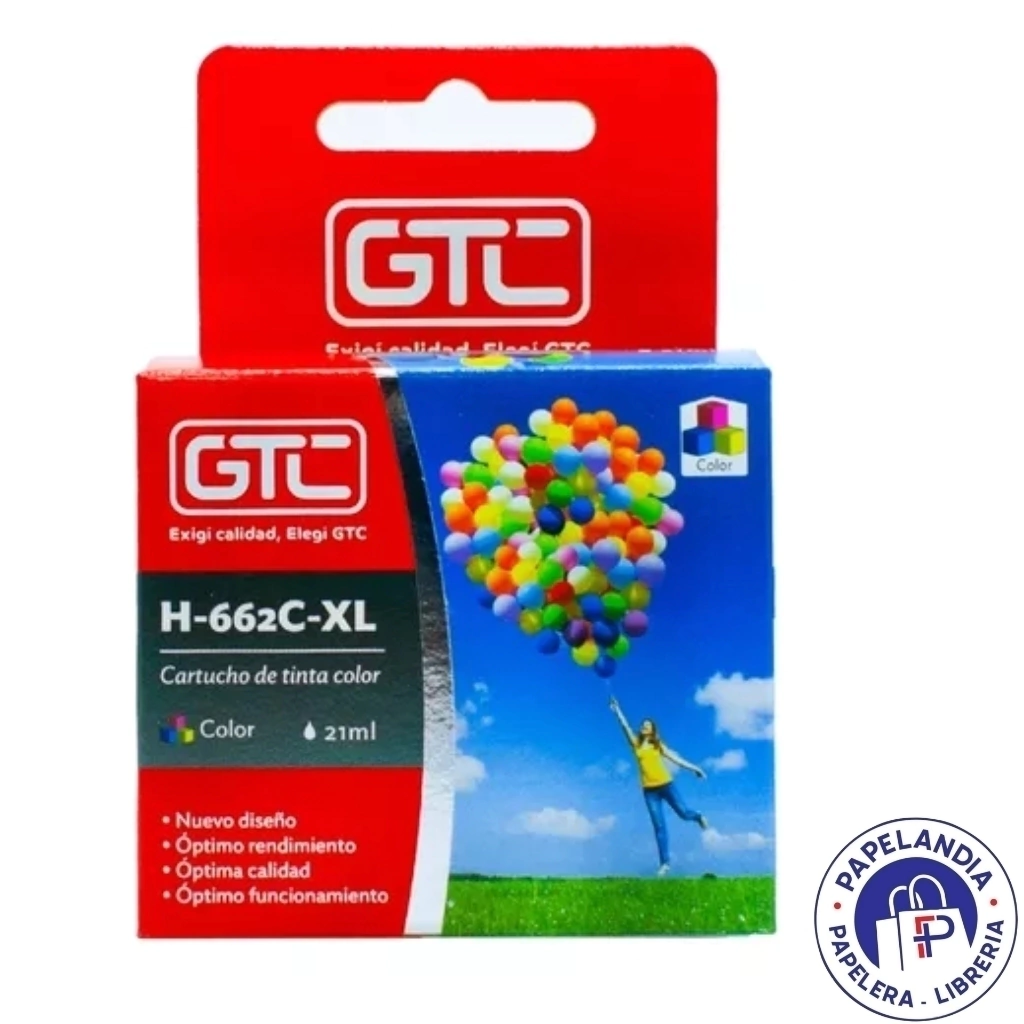 CARTUCHO ALTERNATIVO P / HP 662 XL COLOR GTC