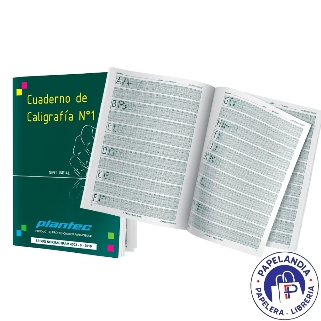 CUADERNO CALIGRAFIA PLANTEC Nª1