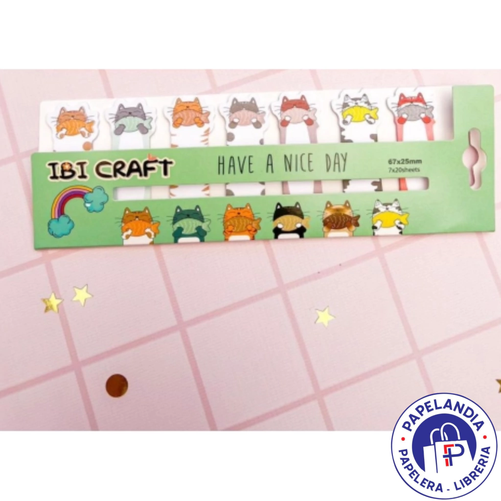 NOTAS STICKY NOTES IBICRAFT 20 HJS CATS 065152