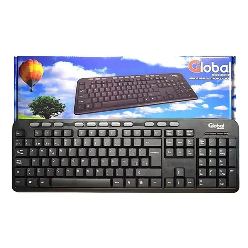 TECLADO MULTIMEDIA USB GLOBAL K227BK