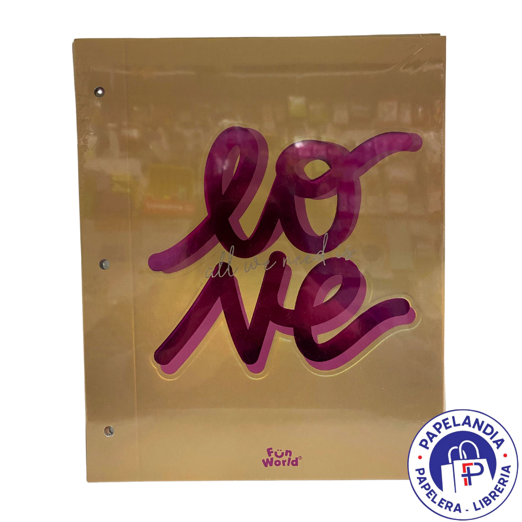 CARPETA Nº3 FUN WORLD HOLOGRAPHIC 201098 (LOVE)