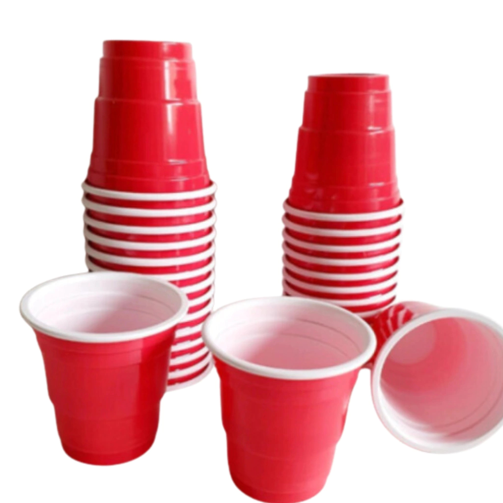 VASO SHOT AMERICANO ROJO