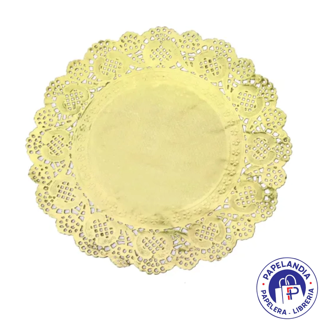 BLONDA REDONDA DORADA 13 CM X100 PACOLON