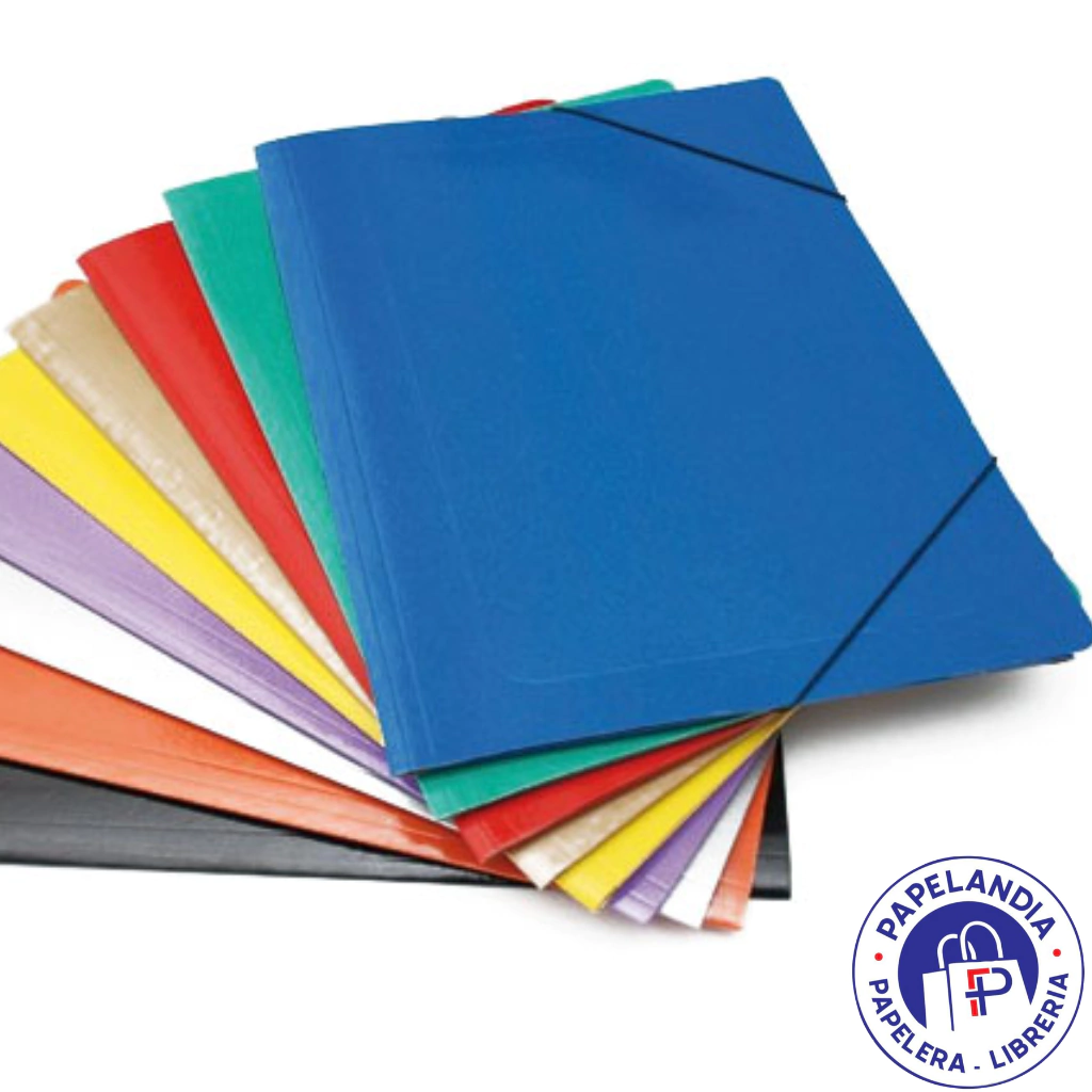 CARPETA 3 SOLAPA 35X50 ELASTICO COLOR