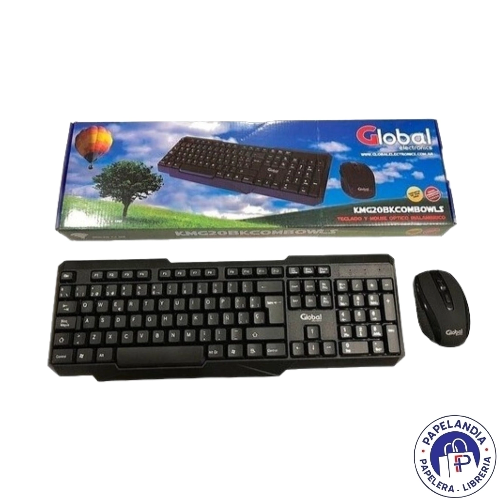 TECLADO Y MOUSE INALAMBRICO KMG20BK
